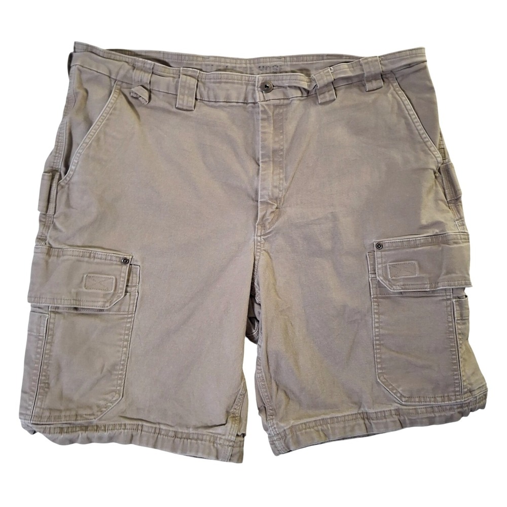 Duluth‎ Trading Co. Men's DuluthFlex Fire Hose 12" Cargo Shorts Khaki Size 42*